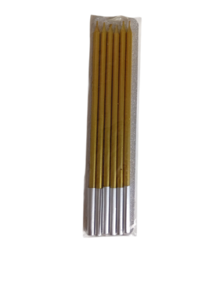 Imagen de Velas doradas x 6
