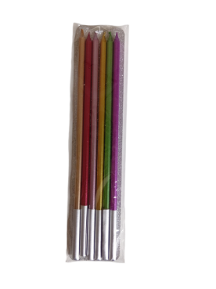 Imagen de Vela x 6 multicolor