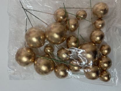 Imagen de Esferas doradas x 20