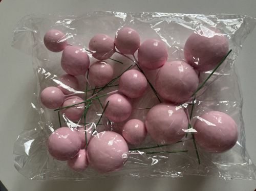 Imagen de Esferas rosadas x 20