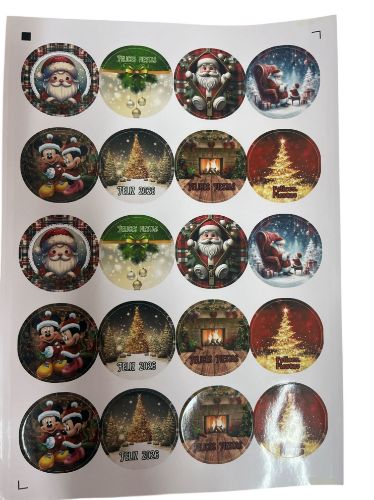 Imagen de Plancha de sticker para las fiestas