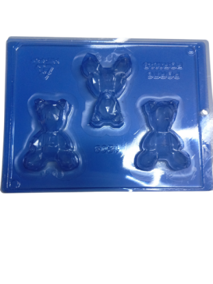 Imagen de acetato 3 partes osito diamantado