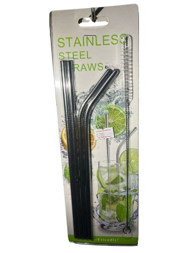 Imagen de Set de sorbitos de metal y cepillo limpiador