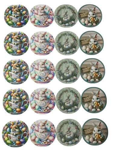 Imagen de Stickers adhesivos de pascua por plancha