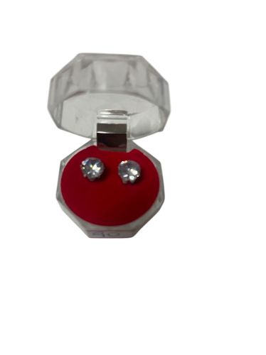 Imagen de Caravanas en acero quirúrgico  con strass